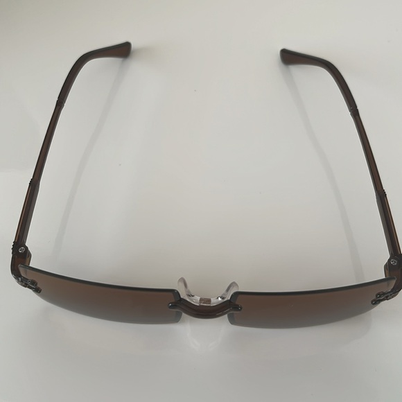 Brown rimless glasses - Picture 4 of 8